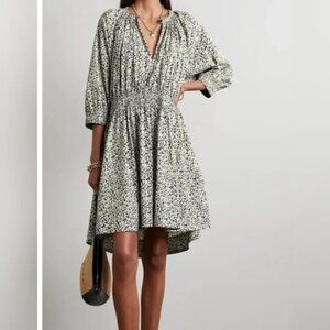 Apiece Apart Cobano Mini Dress, Fauna Black, Size M.